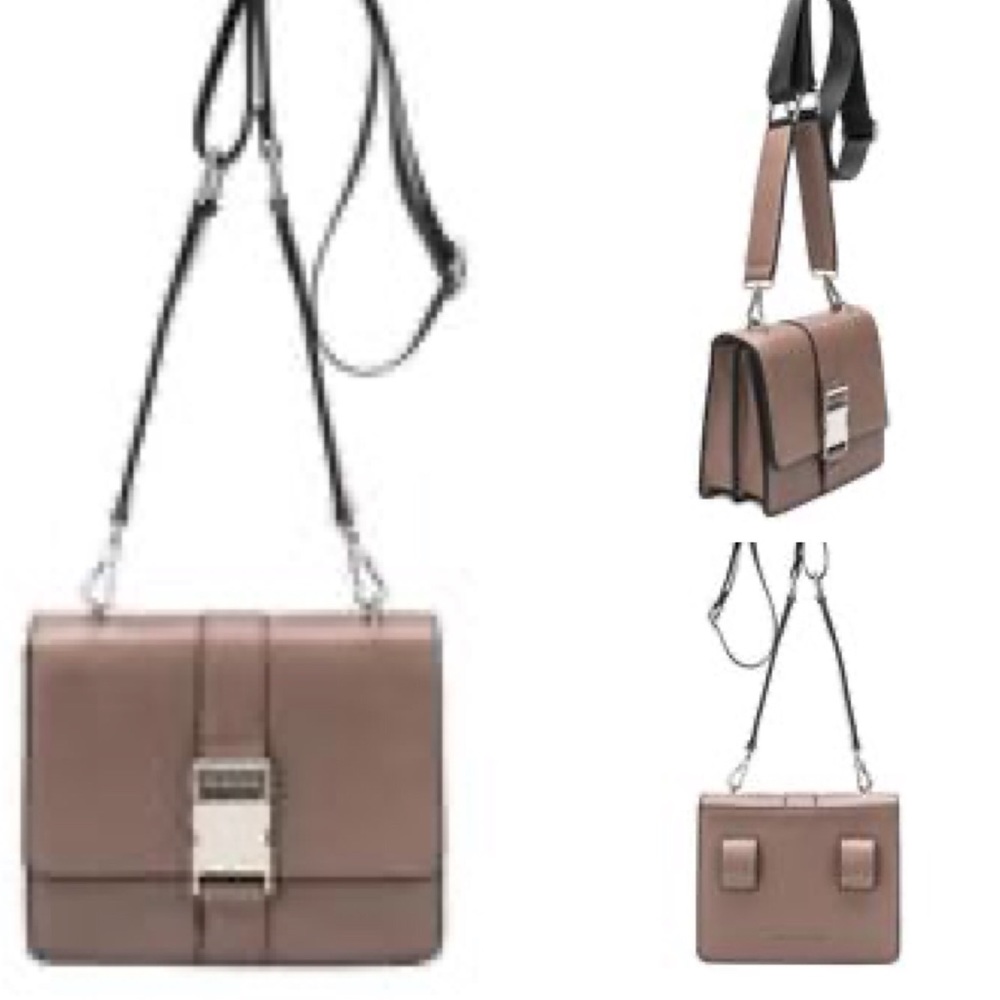 ✅🌹M. Bianco Vegan Leather Convertible Crossbody.